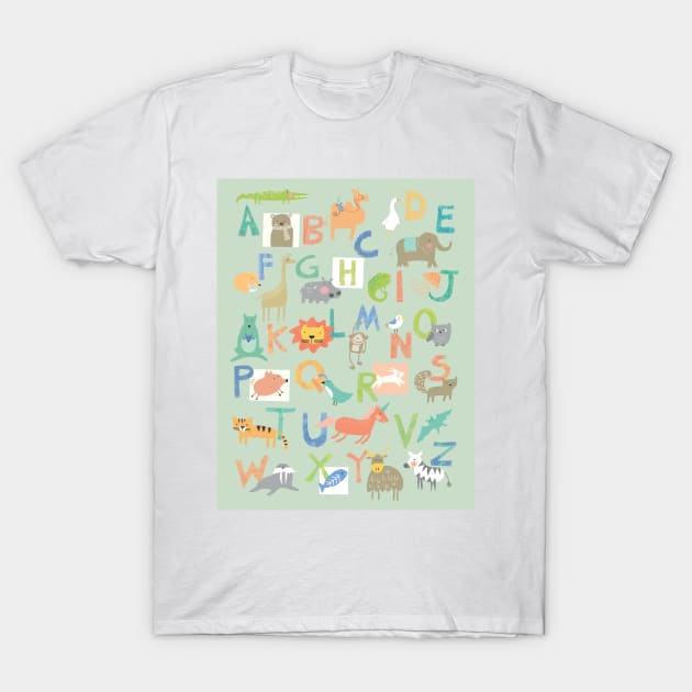 ABC critters T-Shirt by tfinn